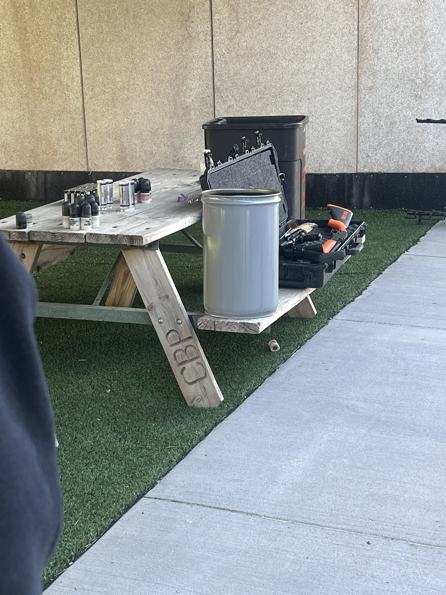 OfcKeefe's tweet photo. CTS less lethal instructor course. Day one was impact munitions. With @OfcShiversBPD https://t.co/sjKKG1jjD6