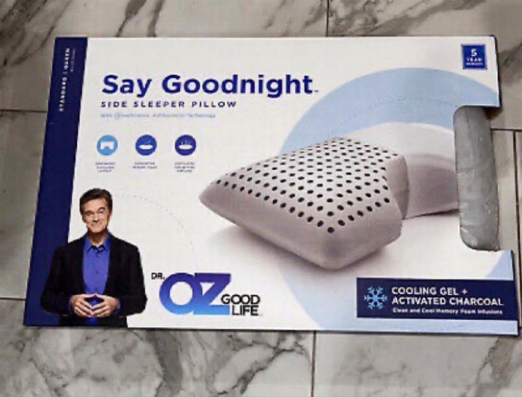 Wait until y’all find out Dr. Oz is yet another pillow salesman. Yes really😂🤣