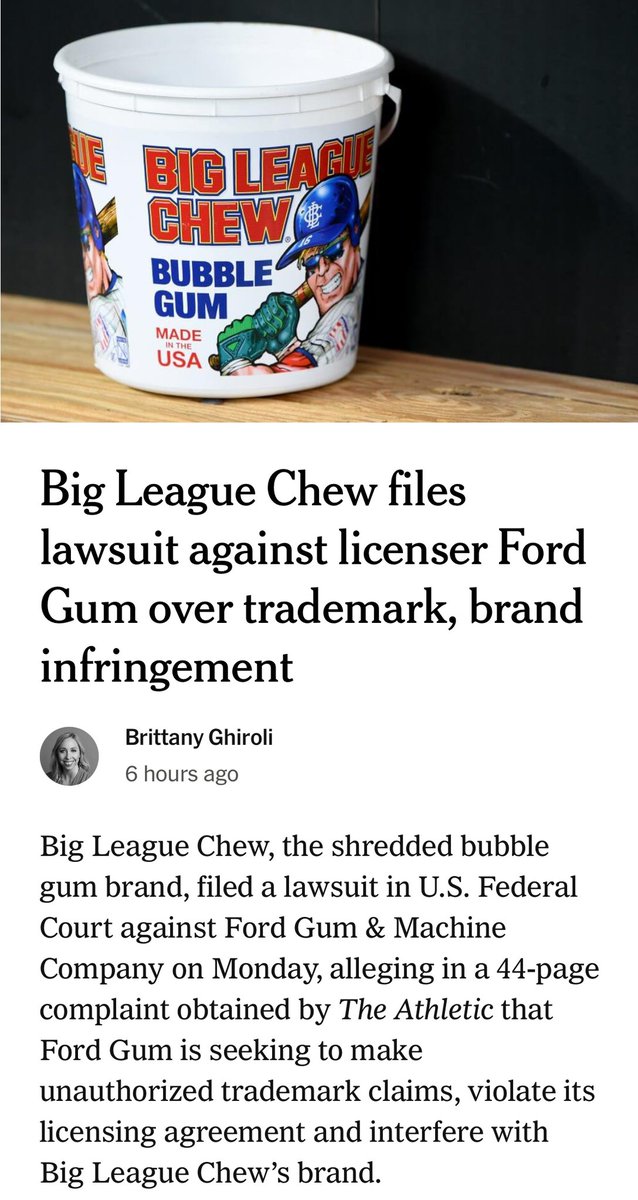 Maroon PR (@maroonpr) on Twitter photo Our thanks to <a href="/Britt_Ghiroli/">Britt Ghiroli</a> and the <a href="/nytimes/">The New York Times</a> / <a href="/TheAthletic/">The Athletic</a> for shedding a light on this as we help our friend <a href="/rxnelson/">Rob Nelson</a> protect his Big League Chew invention and iconic brand. đź”— nyti.ms/4hPExGh Our thanks to <a href="/Britt_Ghiroli/">Britt Ghiroli</a> and the <a href="/nytimes/">The New York Times</a> / <a href="/TheAthletic/">The Athletic</a> for shedding a light on this as we help our friend <a href="/rxnelson/">Rob Nelson</a> protect his Big League Chew invention and iconic brand. đź”— nyti.ms/4hPExGh