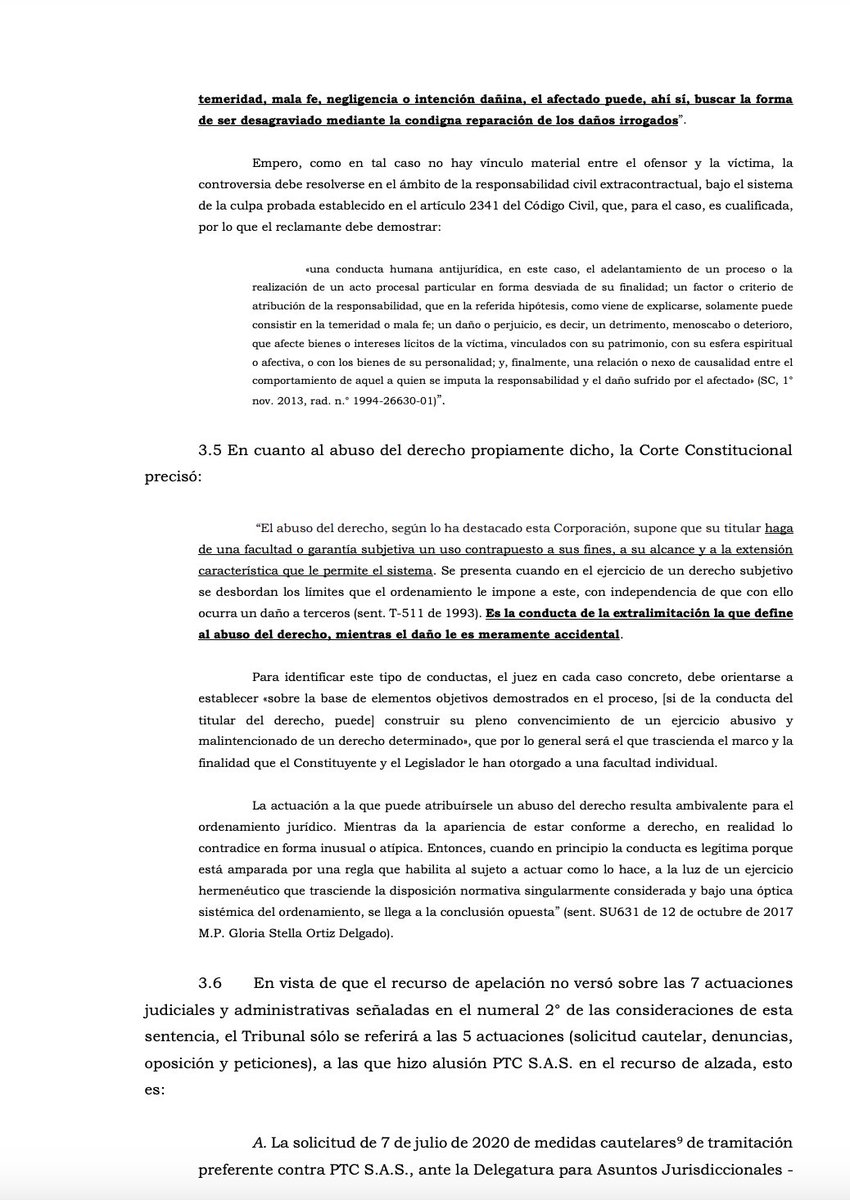 jairoparrac's tweet photo. LITIGIO PREDATORIO. ABUSO DEL DERECHO A LITIGAR. TSB --⬇️⬇️-- https://t.co/OvBS0gzdCZ