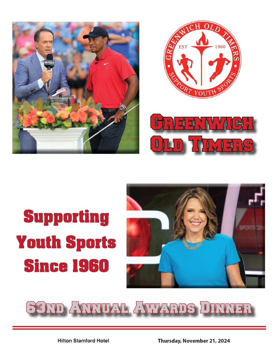 There are still some tickets available, join us at the Old Timers Annual Dinner on November 21st and help us support youth sports! For more info or to make a donation visit GreenwichOldTimers.org