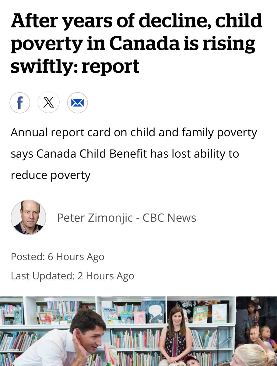 mferreriptbokaw's tweet photo. 1 in 5 children are living in poverty in Canada.

This is what happens when you think budgets balance themselves @JustinTrudeau and you raise taxes to pay for your corruption and wasteful spending. https://t.co/13jm7RYivJ