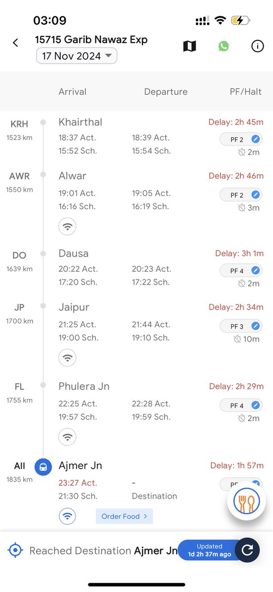 Chandanviews's tweet photo. @RailwaySeva Train 15715 was on time until last month. Now it is running late continuously and people will miss their flight / important meeting in such a situation. Can you resolve this so that train start running on time? https://t.co/KuyNyQK5xL