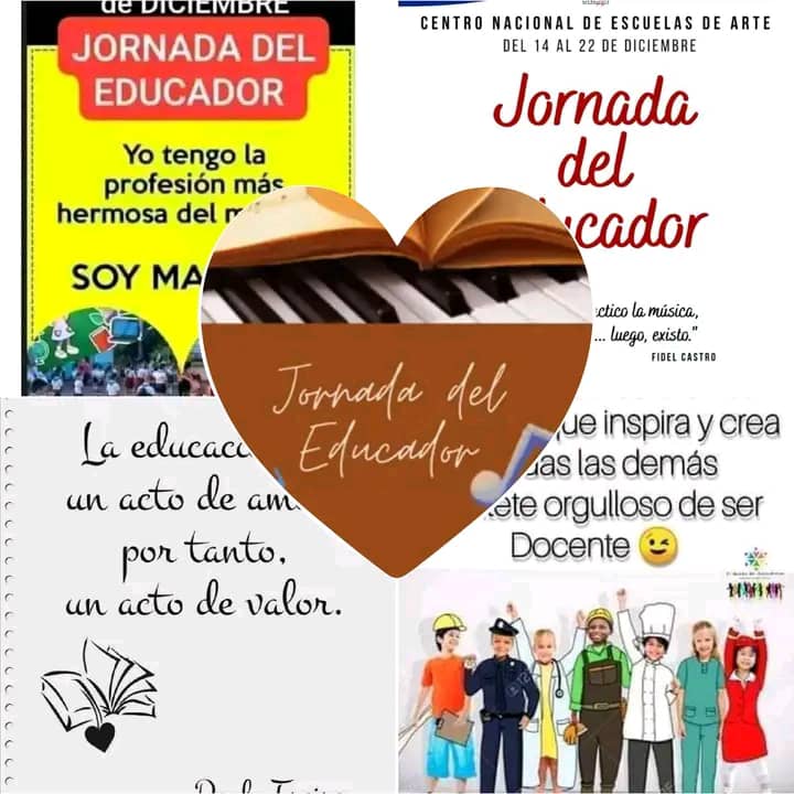 "En cada palabra que compartes, siembras sueños; en cada lección que impartes, cultivas el futuro. ¡Feliz jornada del educador!"#CubaMined #PinardelRio