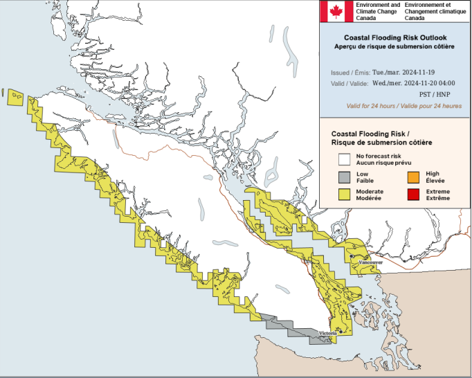 PacificRimNPR's tweet photo. ⚠️Wave Hazard Advisory issued for Pacific Rim National Park Reserve — Dangerous Waves, Storm Surges and Upper-shoreline Flooding – November 20-21, 2024.
For more information: https://t.co/8v8WBzwjTI
#KnowBeforeYouGo and always be #CoastSmart https://t.co/caevyP1N1G