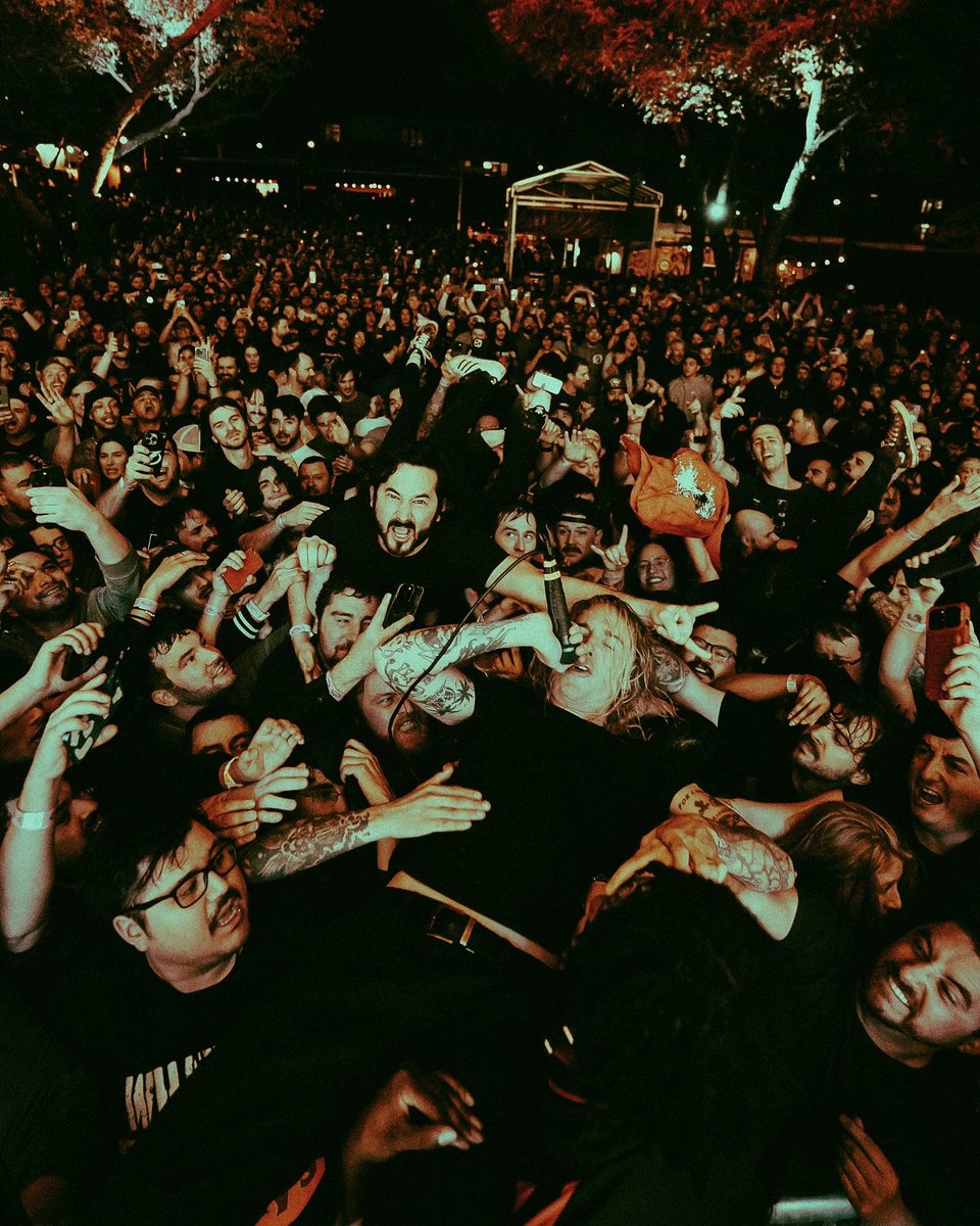 UnderoathBand's tweet photo. Absolutely insane kick off to Leg 2 of the TOCS 20th Anniversary Tour last night in Austin. Tickets are limited for the rest of the shows. If your city is sold out, go to the official @CashorTrade Face Value Ticket Exchange to get ‘em from real people. https://t.co/q7cQIARB8H https://t.co/cv3KvfQRcg