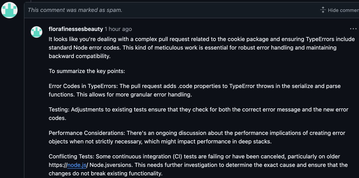 GenAI we want: remove the most tedious tasks from our daily job to focus on the most creative bits.  

GenAI we get, spam, spam, spam and a bit more spam.  

Feel free to reach out if you want a really useful AI copilot to test and help you fix web applications <a href="/healdevHQ/">Heal.dev</a>