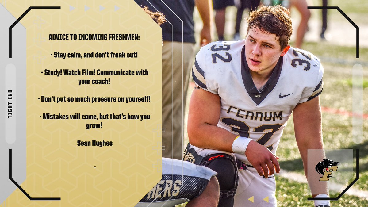 Advice To Incoming Freshmen from Freshman TE-    
Sean Hughes, Bluefield, VA <a href="/SeanHug92015117/">Sean Hughes</a>