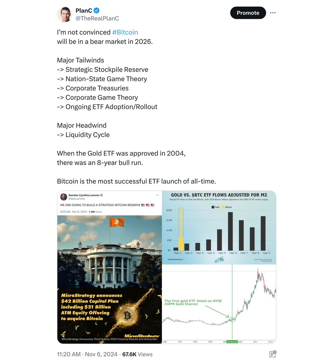 I'm listening to a space with Michael Saylor.

He said, "The #Bitcoin halving will have less and less impact on the price, and the 4-year cycle will become increasingly irrelevant."

Saylor is clearly NOT an S2F guy.

I couldn't agree more with his take, and I was one of the