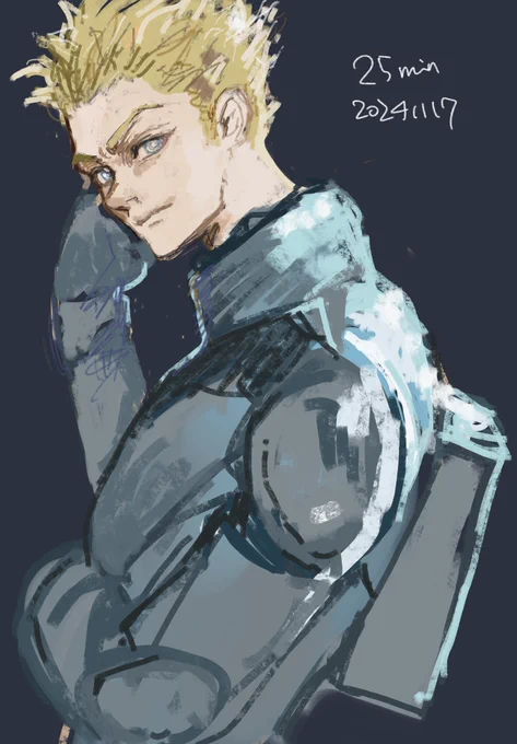 it's harder to draw guys than girl, so I'm doing practice