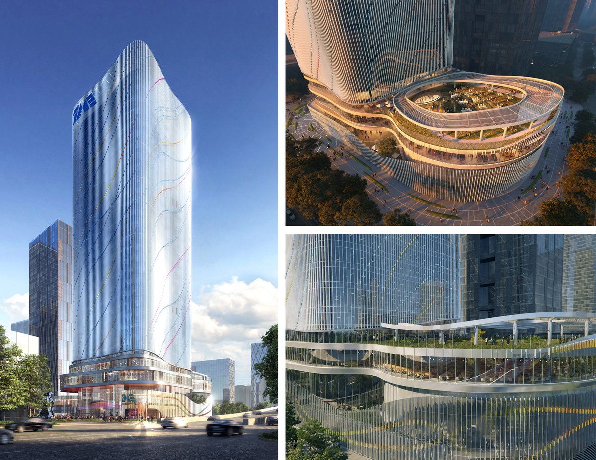 AS+GG's Music Technology Tower is now under construction! The new HQ for Tencent Music and Entertainment Group (TME) in Shenzhen, China features interconnected “stages” for exhibitions, performances, and collaboration. It's more than an office tower—it’s a community hub!