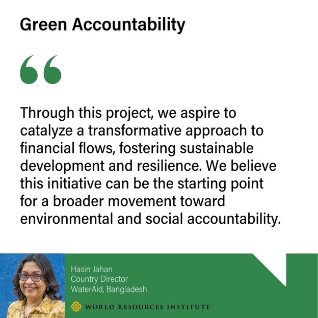 Bangladesh's #greenaccountability efforts have the potential to foster multistakeholder collaboration, enhancing inclusive decision-making &amp; the effective implementation of #climateactions at local &amp; national levels.

Meet the 5 grantees for #Bangladesh: greenaccountability.org