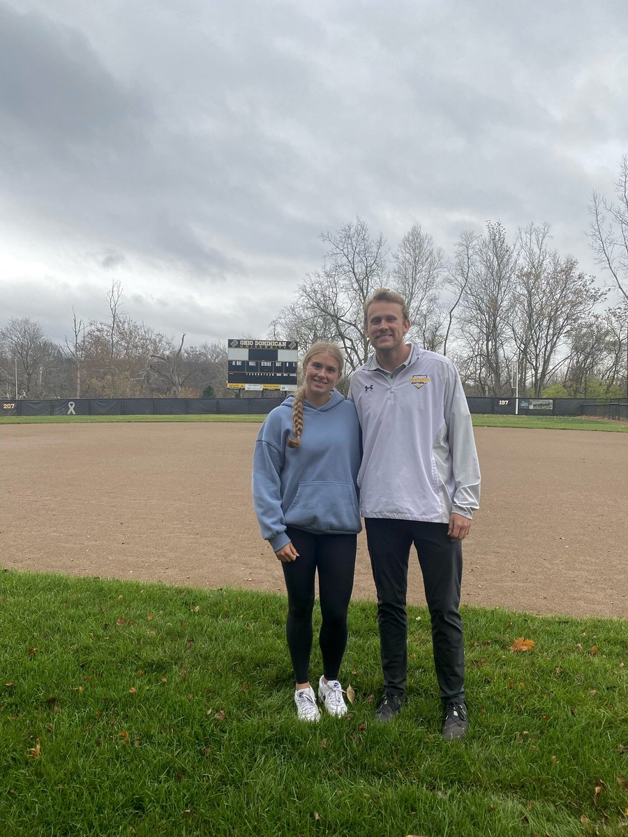 Had such a great visit today with <a href="/ODU_Softball/">Ohio Dominican Softball</a>! Thank you so much Coach Van, <a href="/stephenoswald2/">Coach Ozzy</a>, and Coach Amaia for a amazing day! Go Panthers!!