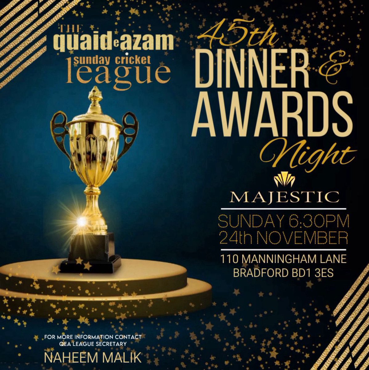 🏏QEA 45th Annual Dinner &amp; Awards