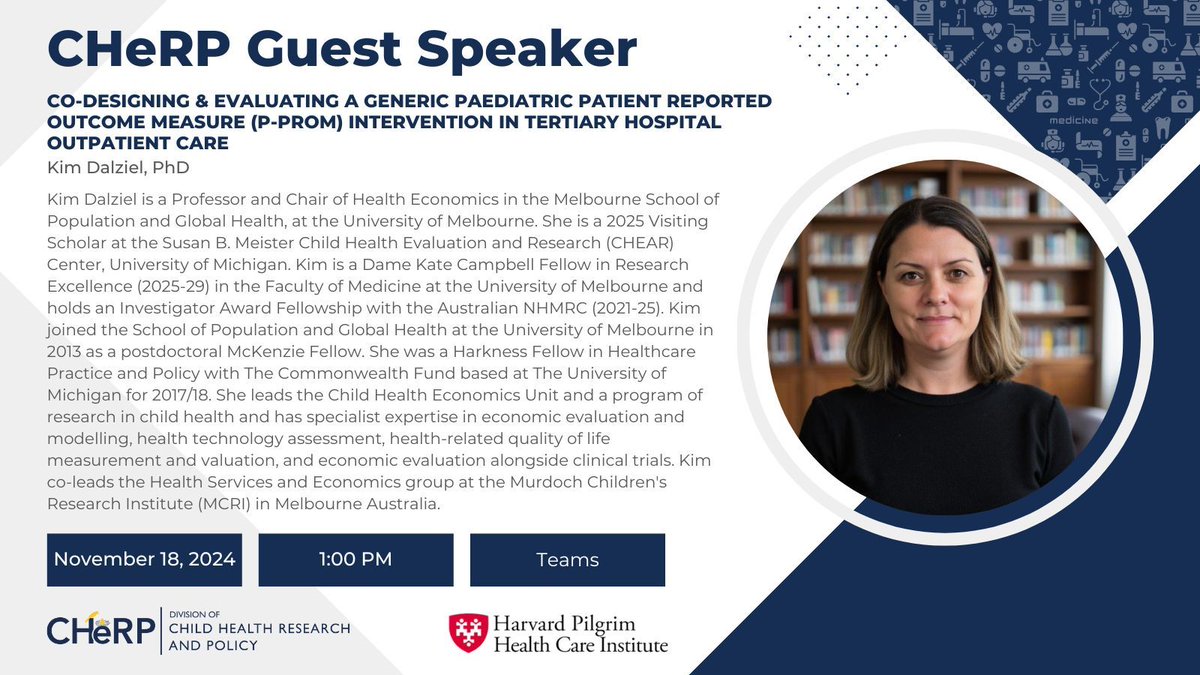 Many thanks to our guest speaker Dr. Kim Dalziel for presenting at our <a href="/CHeRP_DPM/">CHeRP</a> seminar! 

Learn more about Dr. Dalziel's work here: buff.ly/4fVn25q