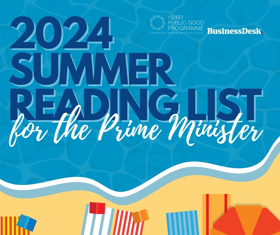 It’s a week until we present the 2024 Summer Reading List for the Prime Minister!
We’re also excited to announce a special guest... Jonathan Boston, author of one of this year’s featured books, will be joining us to share his insights.

Register here: hubs.ly/Q02YQxFv0
