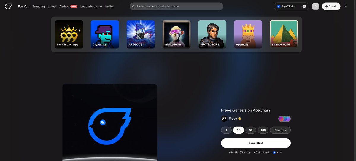 🚨 We're featured on the front page of @FreeeApe! 🚨

Explore APEMOJIS 🐵✨ 👉 apemojis.com

Join our community on Discord 👉 discord.com/invite/stxjX9d…

Mint your own APEMOJI now 👉 freee.xyz/collect/ape:0x…