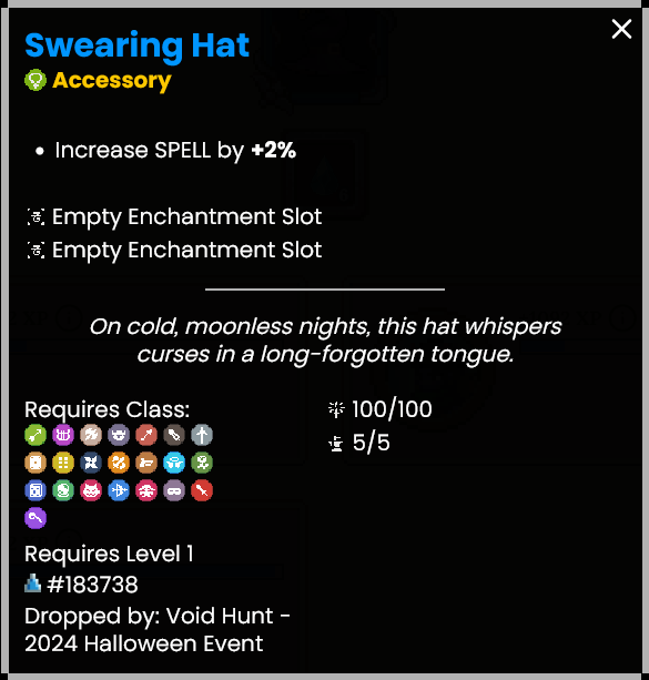 boggsee33's tweet photo. Time is almost up to get your #SwearingHats in @DeFiKingdoms !

With #HalloweenSpooktacular 2024 event coming to a final close, i wonder if the #Dev's  have anything up their sleeves for #Christmas?

One can only Ho-Ho-Hope!  🎅

See y'all in the #VoidHunts at the #Crystalvale Tavern!
