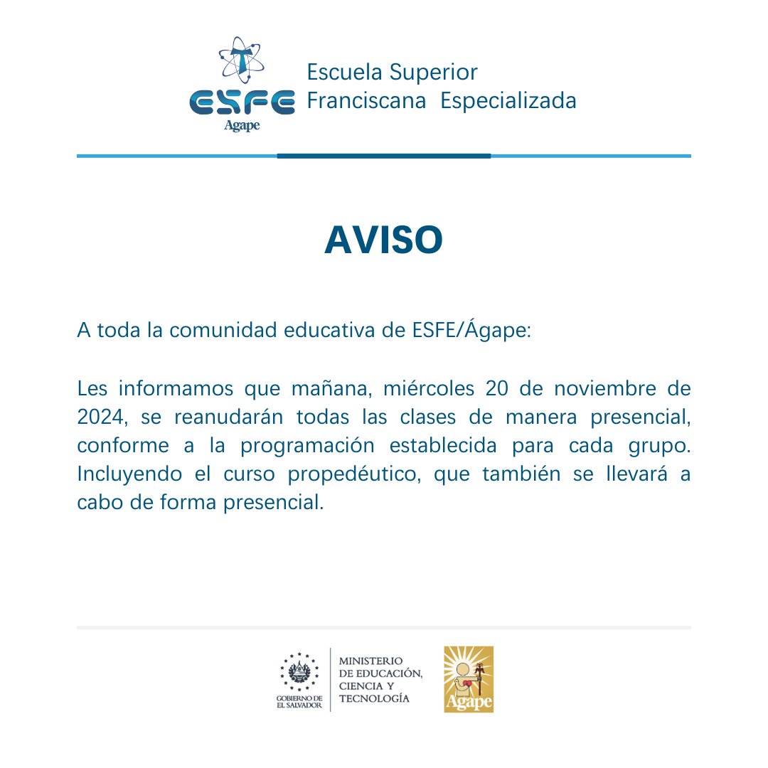 ESFE/AGAPE tweet media