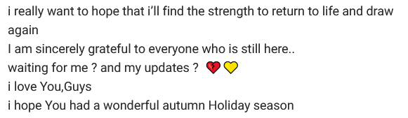 ToonyMinded's tweet image. I’m so sorry for being inactive in recent months
I’m going through a difficult time morally
it’s been really hard for me to get back on my feet and return to drawing or life in general