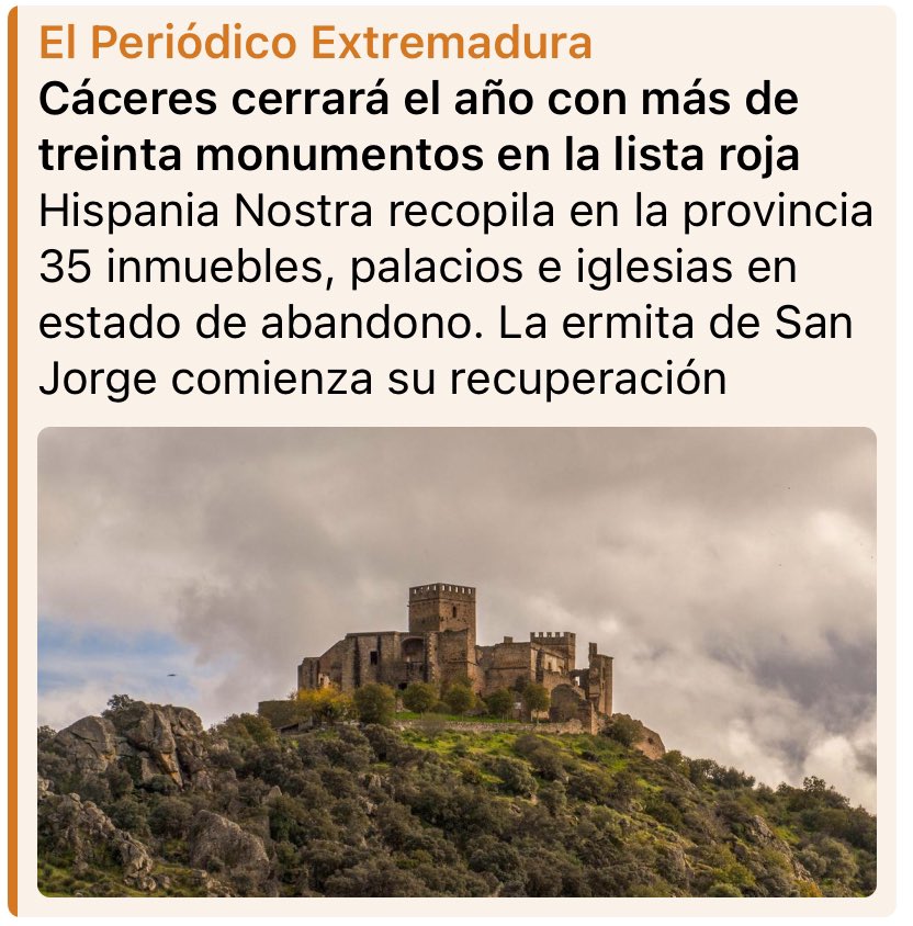 👉 Desde AmaCaceres Exigimos a las administraciones públicas competentes que no dejen perder uno de los tesoros mejor valorados de la provincia y generadores de riqueza como es el abundante patrimonio monumental de Cáceres.