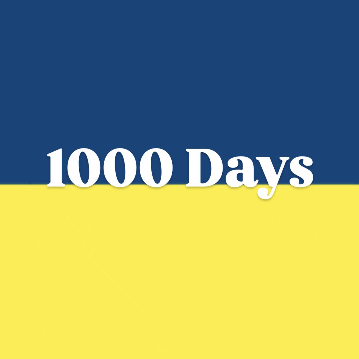 1000 Days.  Slava Ukraini.