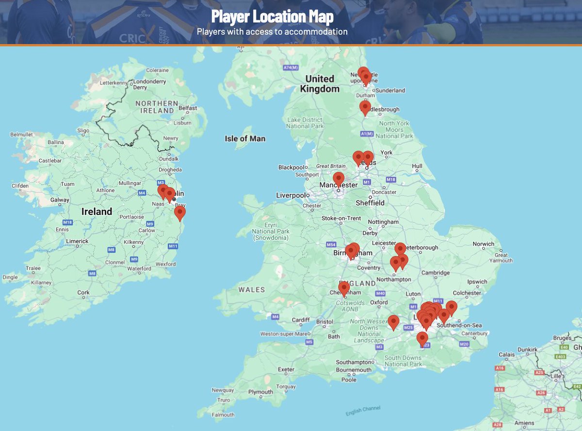 cricketagency's tweet image. 𝗗𝗶𝗱 𝘆𝗼𝘂 𝗸𝗻𝗼𝘄? 👇👇

We have over 3️⃣0️⃣ players with access to #accommodation🏠 throughout the UK &amp;amp; Ireland! 

To check them out, click the link below👇

cricx.com/map/

Click the pin📍 then "View Player Profile" for full details!  😍

Simples! 😉