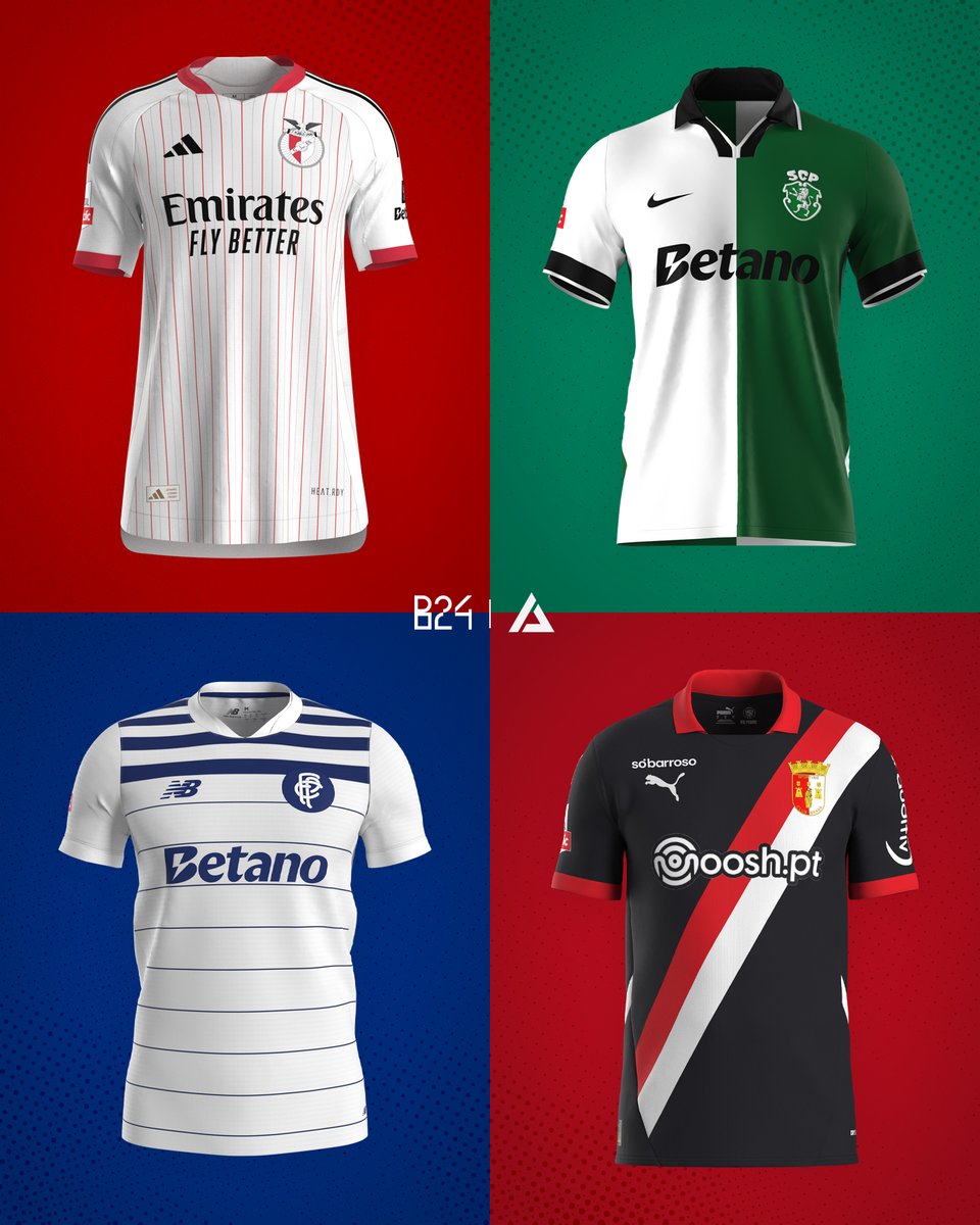 B24PT's tweet photo. Se os clubes voltassem a emblemas clássicos no equipamento alternativo 🔙 https://t.co/cYIn1CUP0B