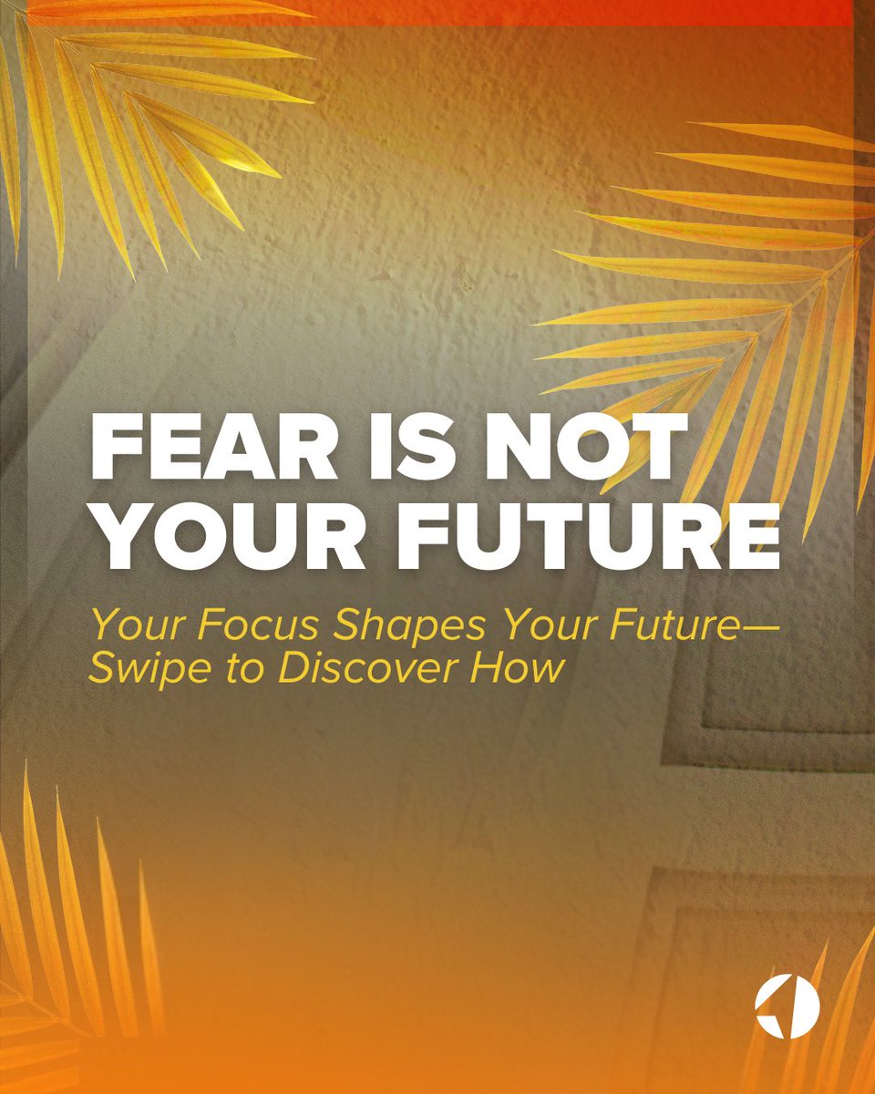 ChristJourney's tweet image. Fear doesn’t define your future—your focus does! When we turn our hearts and minds toward God, He fills us with peace and purpose. Swipe through to see how shifting your focus can change everything!

#ChristJourney #MessageRecap #PsalmsOfThanksgiving #FearIsNotYourFuture