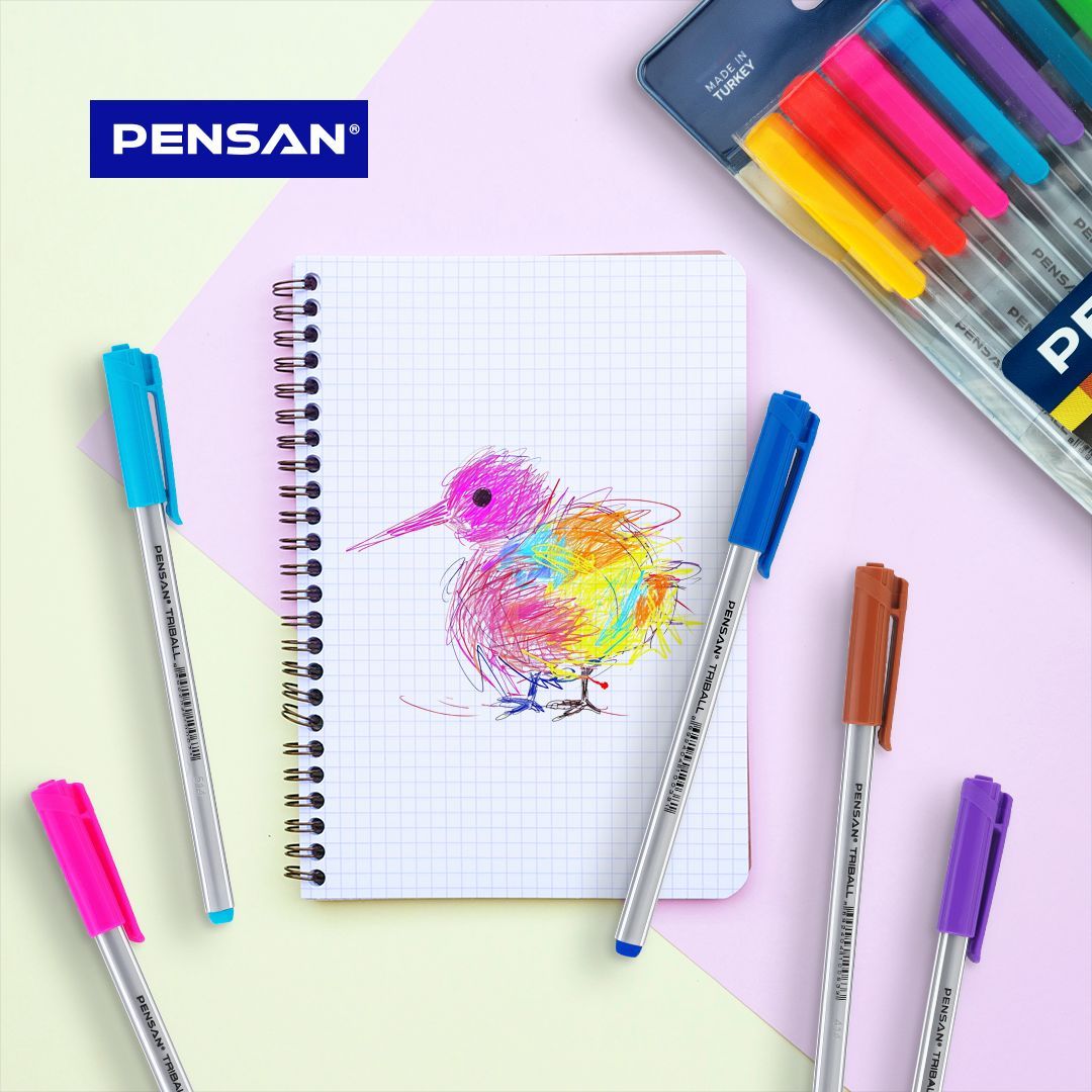 Her Kalem Darbesinde Yeni Bir Dünya: Pensan'la Hayallerin Sınırlarını Zorlayın!" 🌟🖌️

--

#pensan  #kalem #triball #pen #pencil #kırtasiye #sanat #art  #renk #color #pastel #boyama #stationery #school #office #ofis #okulgereçleri #rengarenk