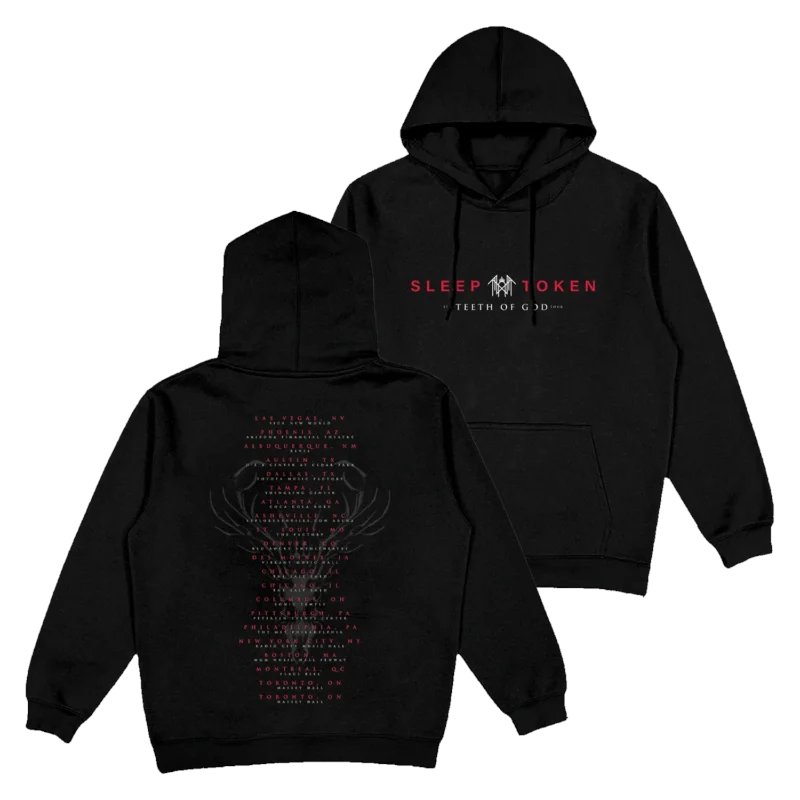 SleepMerch's tweet photo. Teeth of God Tour Hoodie
Sleep Token merchandise that features artwork associated with the band’s Vessel Mask
https://t.co/bKAEcQhL0E
#VesselMaskTee
#SleepTokenMerch https://t.co/UJj4hVkkfL