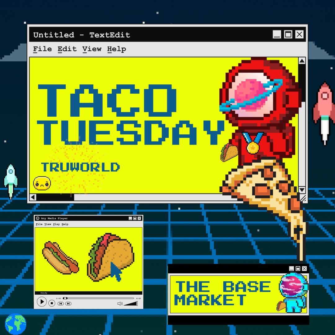 truworld_web3's tweet photo. ๐ฎ Itโs Taco TuesdayโEven in Truworld! ๐ฎ
Step into Truworld, where you can truly Live, Laugh, and Earn.
Here, everyone has a place to be Truโto themselves, their dreams, and their community. ๐ฉต๐ฉต
Join the movement, because in Truworld, every day is a chance to celebrate you.๐ https://t.co/LOzP55U2LV