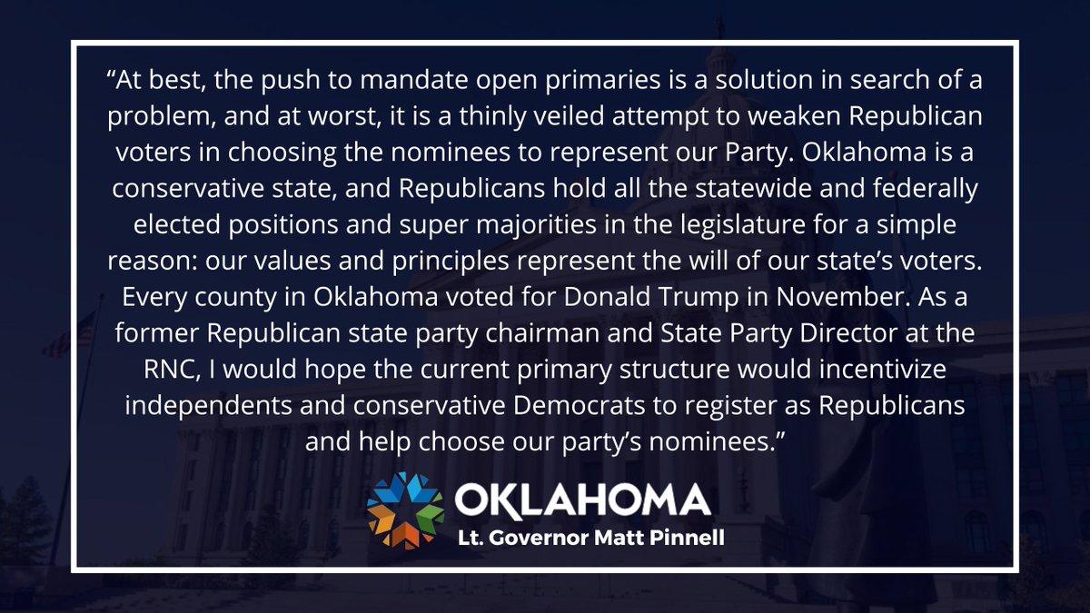 Lt. Governor Matt Pinnell tweet media