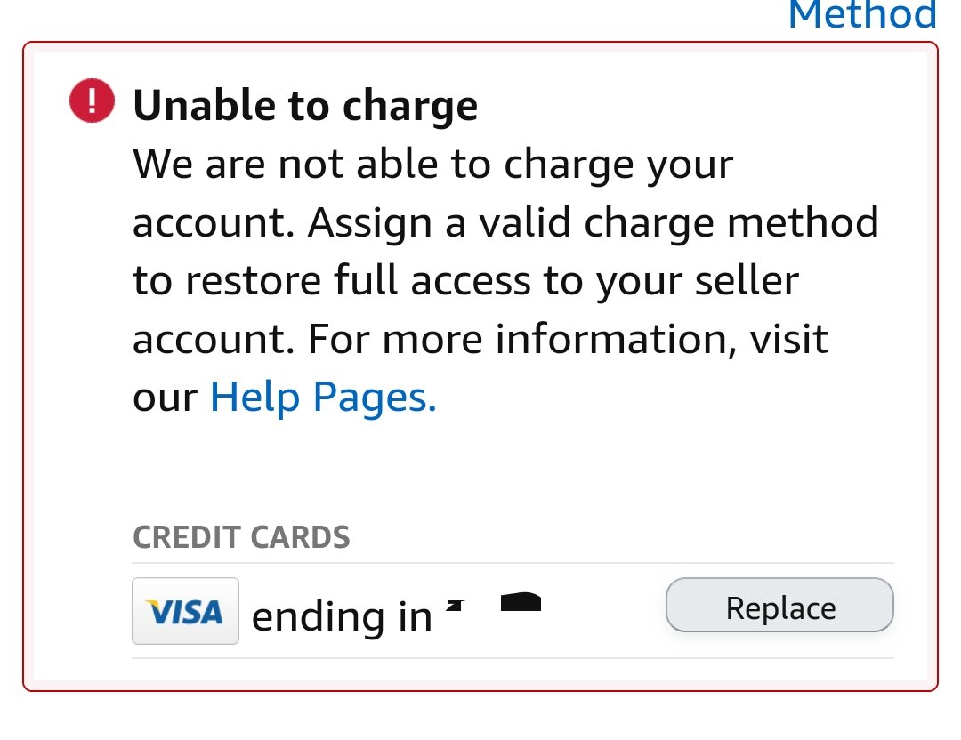 MoinModasiya's tweet photo. Why is Amazon not accepting the debit card in my Amazon seller account?
showing enable to charge 
@amazon @AmazonHelp @amazonnews @Visa @bankofbaroda @Visa_IND 
Does Amazon accept debit cards?
If it does then why doesn't it accept my Visa debit card?
@amazon 
Solve my problem https://t.co/MbNWMc2gNP