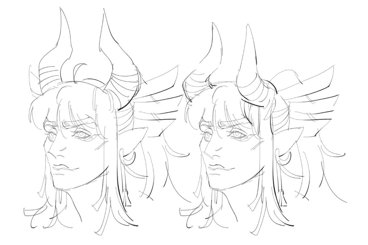 same face syndrome? no, i have the "cant draw yamato's horns consistently to save my life" syndrome 