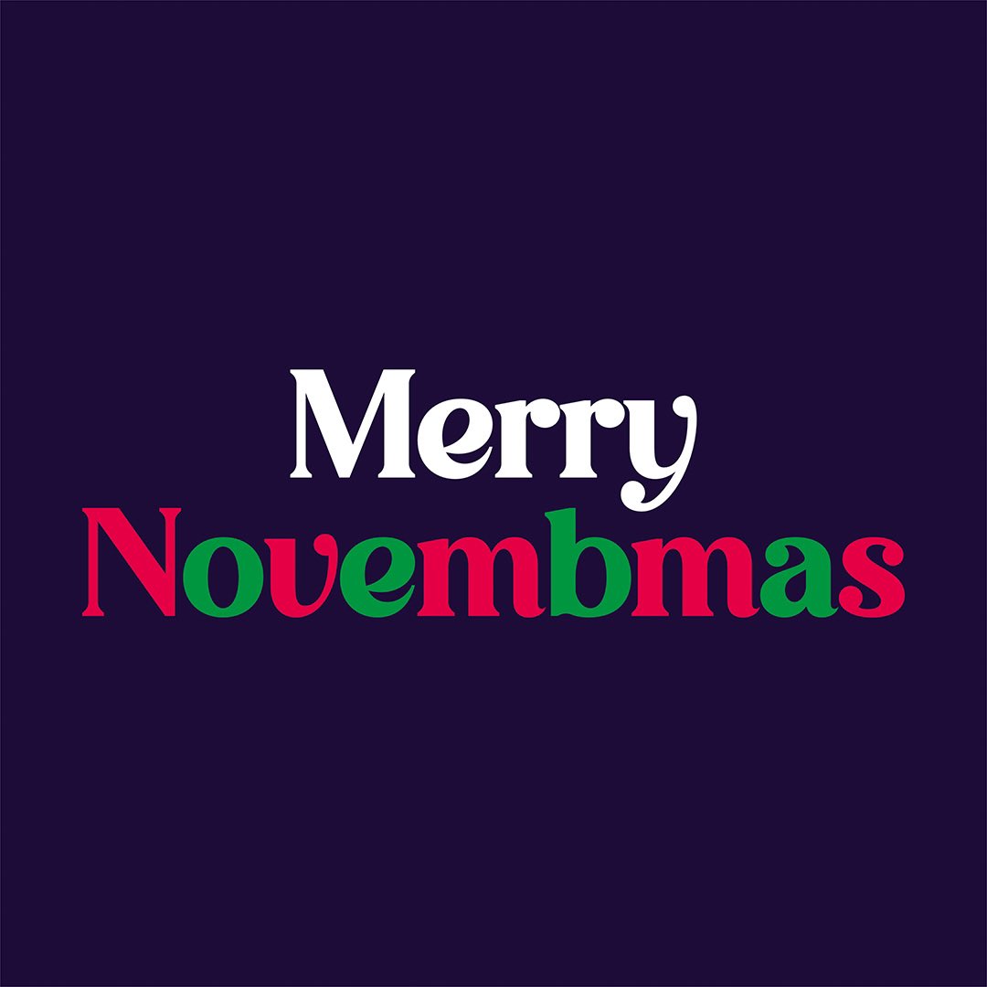 We’re in that weird time when it’s basically Christmas but people still make you feel guilty for wanting to embrace it properly until it’s December. 
To be honest I embrace it all year round because, well welcome to the world of greeting card publishing. 
Welcome to #Novembmas
