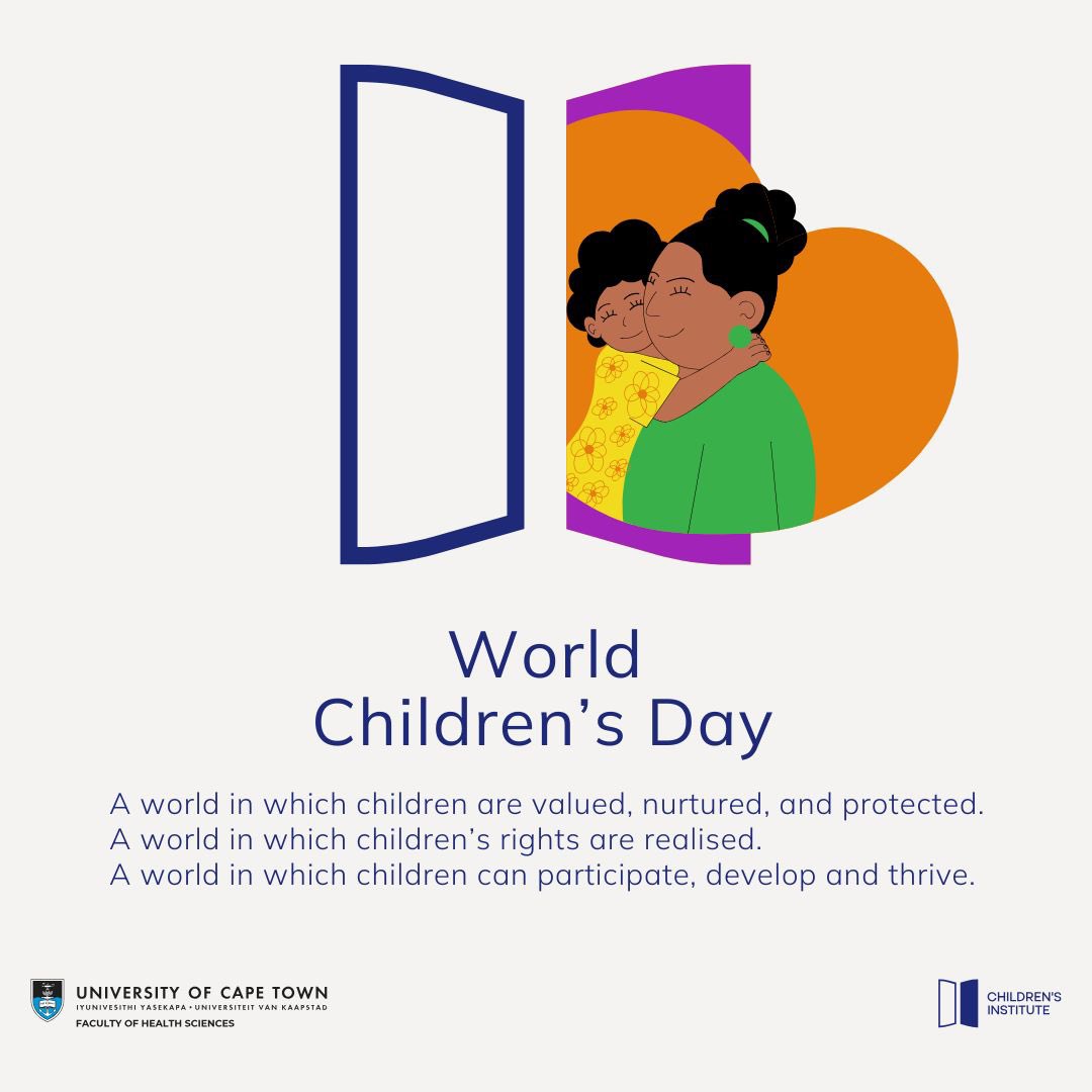 A world in which children are valued, nurtured and protected. 
A world in which children’s rights are realised. 
A world in which children can participate, develop and thrive throughout their lives.
Tomorrow on #WorldChildrensDay, we mark the creating of this world.