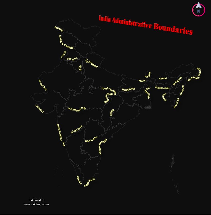 Day 19 of the #30DayMapChallenge: Typography

𝐌𝐚𝐩: 𝐈𝐧𝐝𝐢𝐚 𝐒𝐭𝐚𝐭𝐞𝐬

For today's challenge, I experimented with using textual elements to represent the states of India.