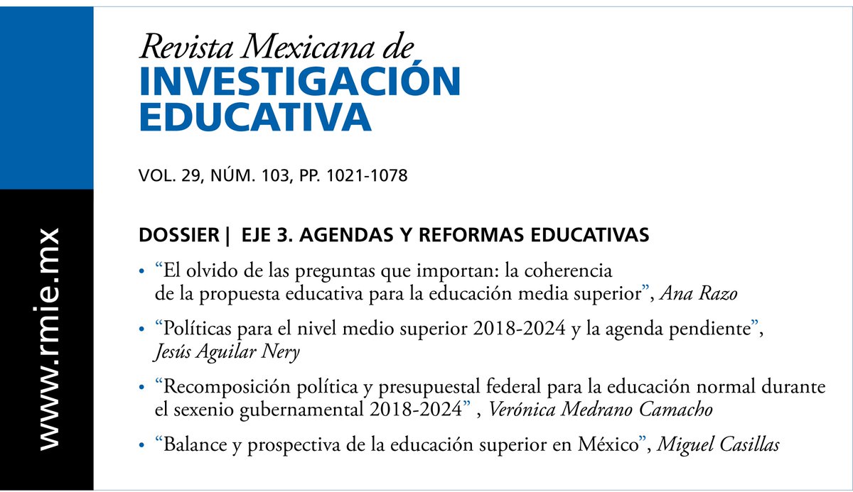 Rev Mex Invest Educ tweet media
