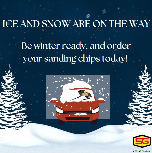 SGEdmonton's tweet photo. As the snow starts to fall, make sure you’re prepared with our high-quality clean winter sanding chips.❄️
To get more information on our products and services email sales@standardgeneral.com

#StandardGeneral #Edmonton #WinterReady #SandingChips #SafetyFirst https://t.co/t47exrek4O