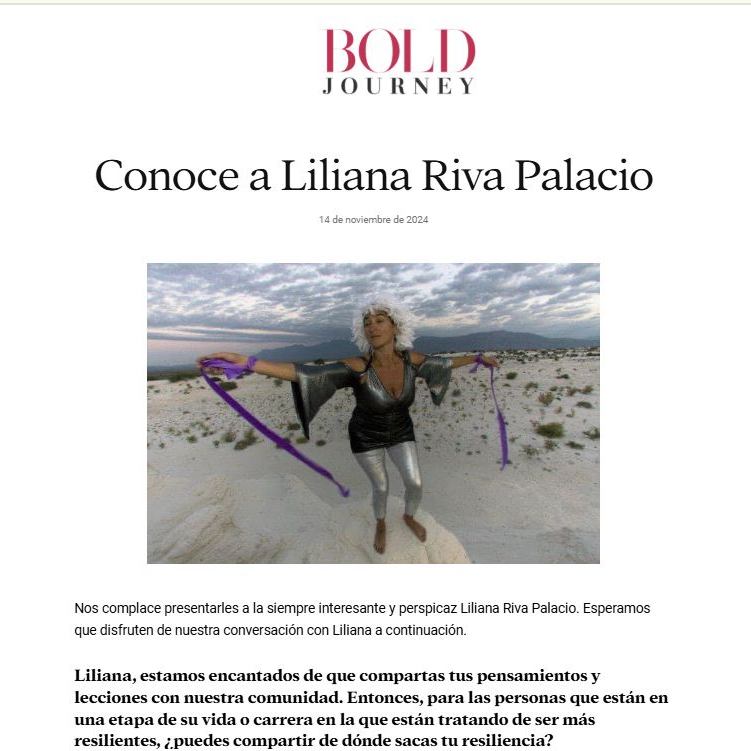 ¡Descubre la inspiradora historia de nuestra directora Liliana Riva Palacio!
Este artículo resalta su increíble trayectoria y su compromiso social.
📷Léelo en el siguiente link: bit.ly/liliana-riva-p…
.
.
.
.
#boldjourneymag #mujeresqueinspiran