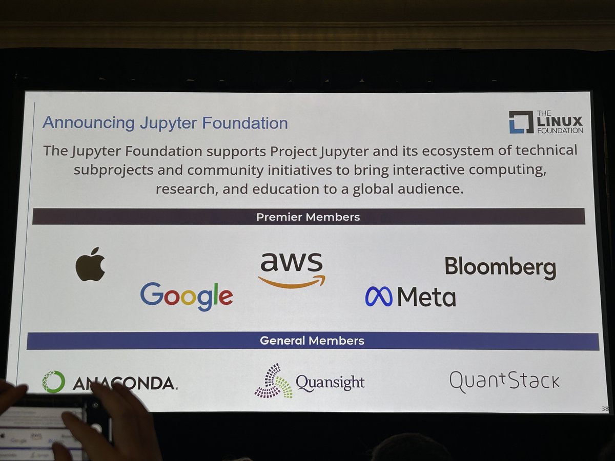 (1/2) <a href="/Bloomberg/">Bloomberg</a> is excited to be a Premier Member of the new Jupyter Foundation; its mission is to support <a href="/ProjectJupyter/">Project Jupyter</a> &amp; to ensure, through the provision of resources, the continued technical advancement of #Jupyter in a vendor-neutral way
bloom.bg/4fWSuR4
#opensource