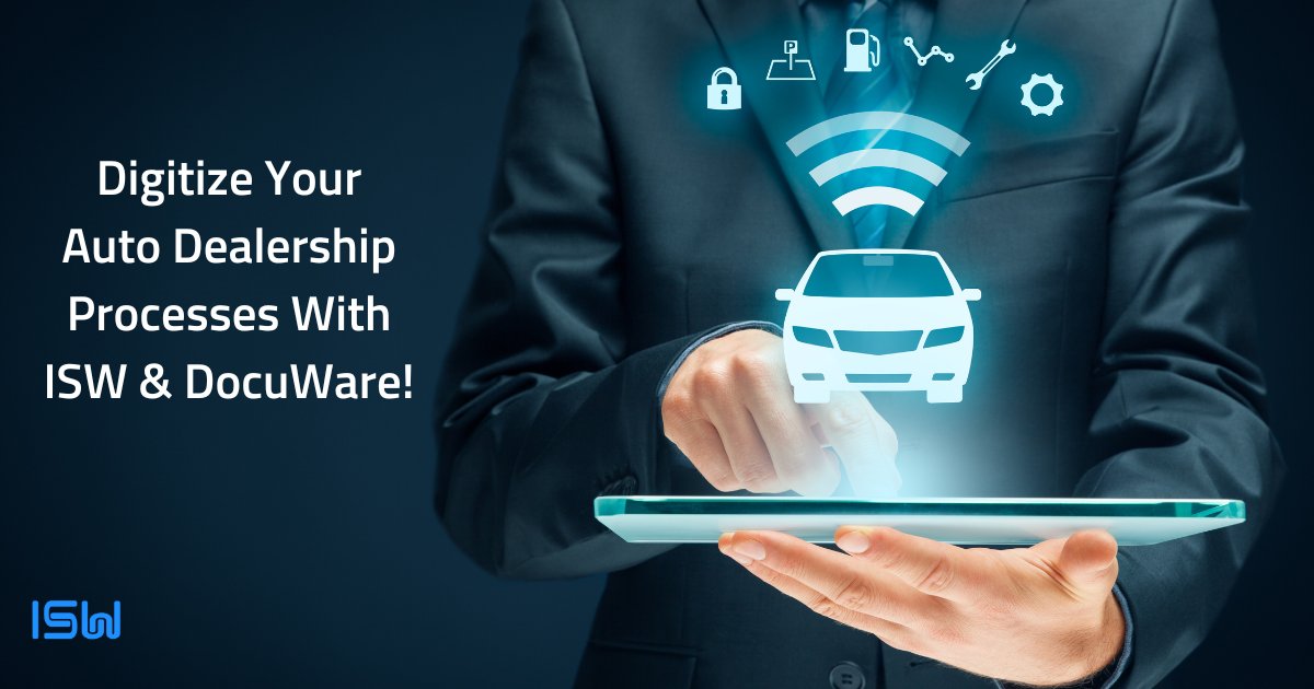 ISWhub's tweet image. 🚗Transform your #AutoDealership with @DocuWare

1. #Integrate with your existing systems to accelerate booking
2️. #Simplify warranty invoicing with easy access to information
3️. #Leverage electronic signatures to speed up the buying process

zurl.co/1Ypp