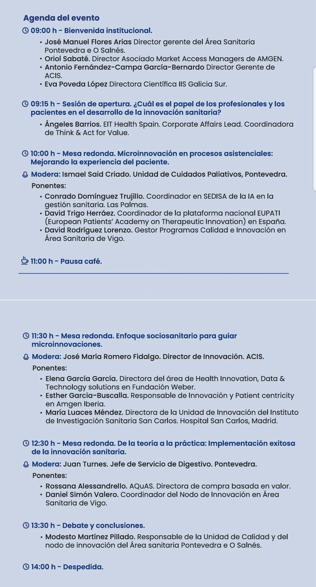 ismaelsaid's tweet image. Jornada de #microinnovación sanitaria en Pontevedra,
🗓️29 de noviembre. 
Salón de actos del Hospital Montecelo. @ponsalsergas 

¿Nos acompañáis?
#innovaciónsanitaria