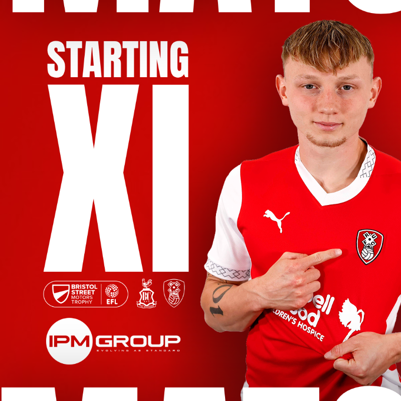 RotherhamUnited's tweet photo. 🔢 | How we shape up for @officialbantams! 🙌

🤝 @IPM__Group 

#rufc | #ForeverTogetherForeverProud