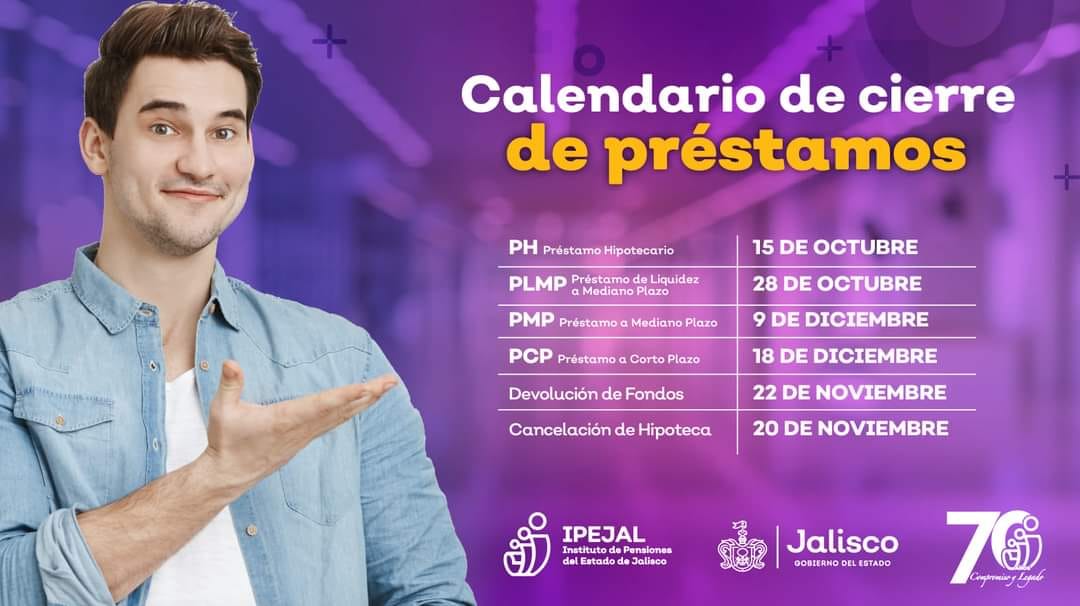 #IMPORTANTE A todos nuestros afiliados les recordamos el cierre 2024 de nuestros tramites y servicios.
#IPEJAL #70años
