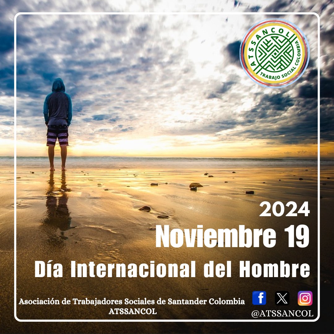 AtssanCol's tweet photo. Noviembre 19 
Día Internacional del Hombre 
---
Asociación de Trabajadores Sociales de Santander - Colombia ATSSANCOL
"Construyendo Gremio, Construyendo Sociedad."

#AtssanCol
#SoyTS
#SoyATSSANCOL
#SoyGremioTS
#SoyTrabajoSocial
#TrabajoSocial
#TrabajoSocialColombia https://t.co/m31uc18qs1