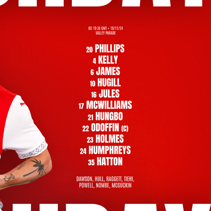 RotherhamUnited's tweet photo. 🔢 | How we shape up for @officialbantams! 🙌

🤝 @IPM__Group 

#rufc | #ForeverTogetherForeverProud