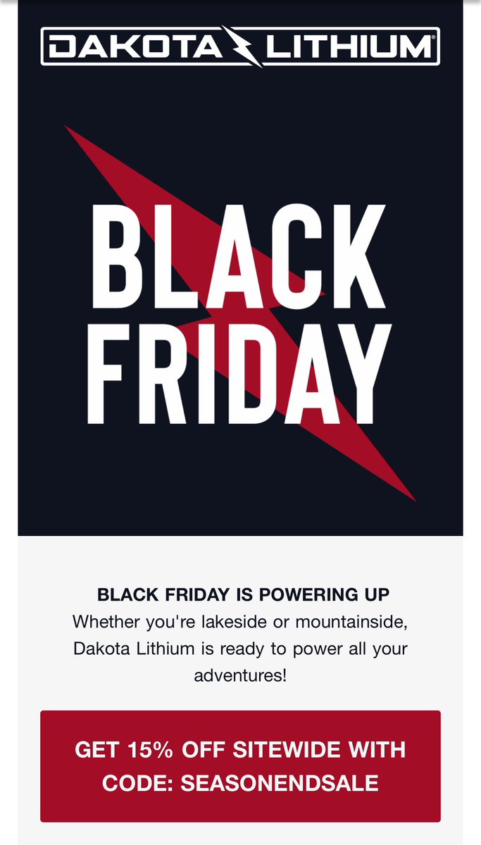 GraymanPOTA's tweet photo. Dakota Lithium is running a 15% off #BlackFriday sale with coupon code SEASONENDSALE. #AffiliateLink #hamradio #HamPower
https://t.co/vDEFqtshkO https://t.co/bDoFl8Vs3W