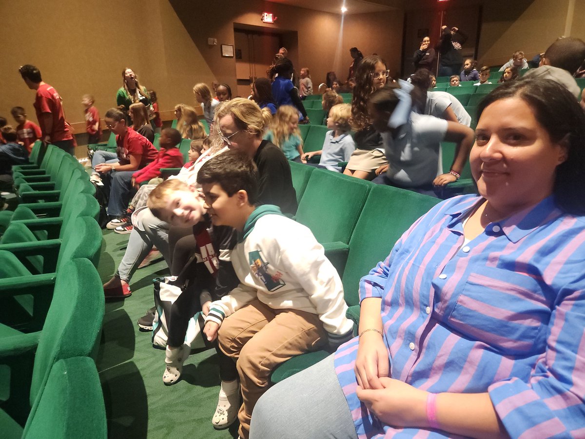 Enjoying the Willy Wonka play!